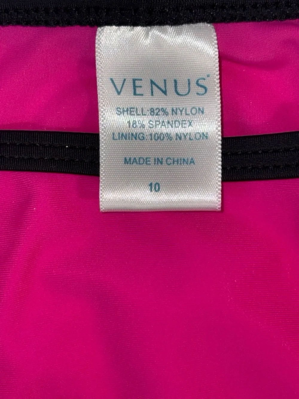 Venus Swim Bikini Bottom Bundle Black Pink Red with White Trim 10 EUC